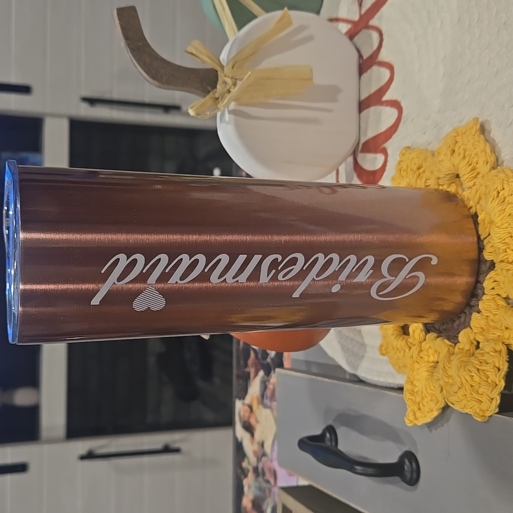 Bridesmaid Rose Gold Tumbler